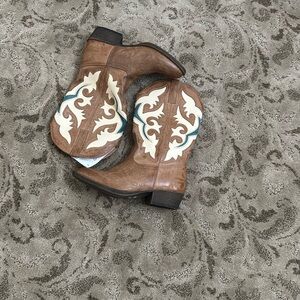 Brown and Cream Western Boots